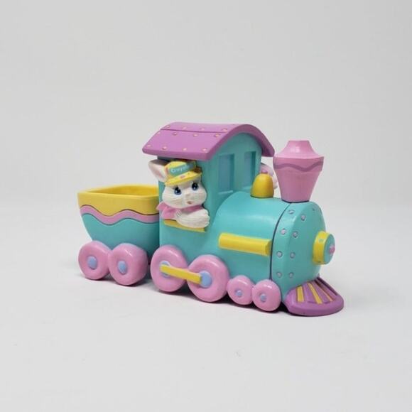 1993 Crayola Bunny Easter Eggspress Spring Holiday Decor Figurine - Picture 3 of 8